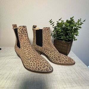 Ivylee Copenhagen Stella Ankle Boot. Leopard. 39. Made in Portuguese. Leather.